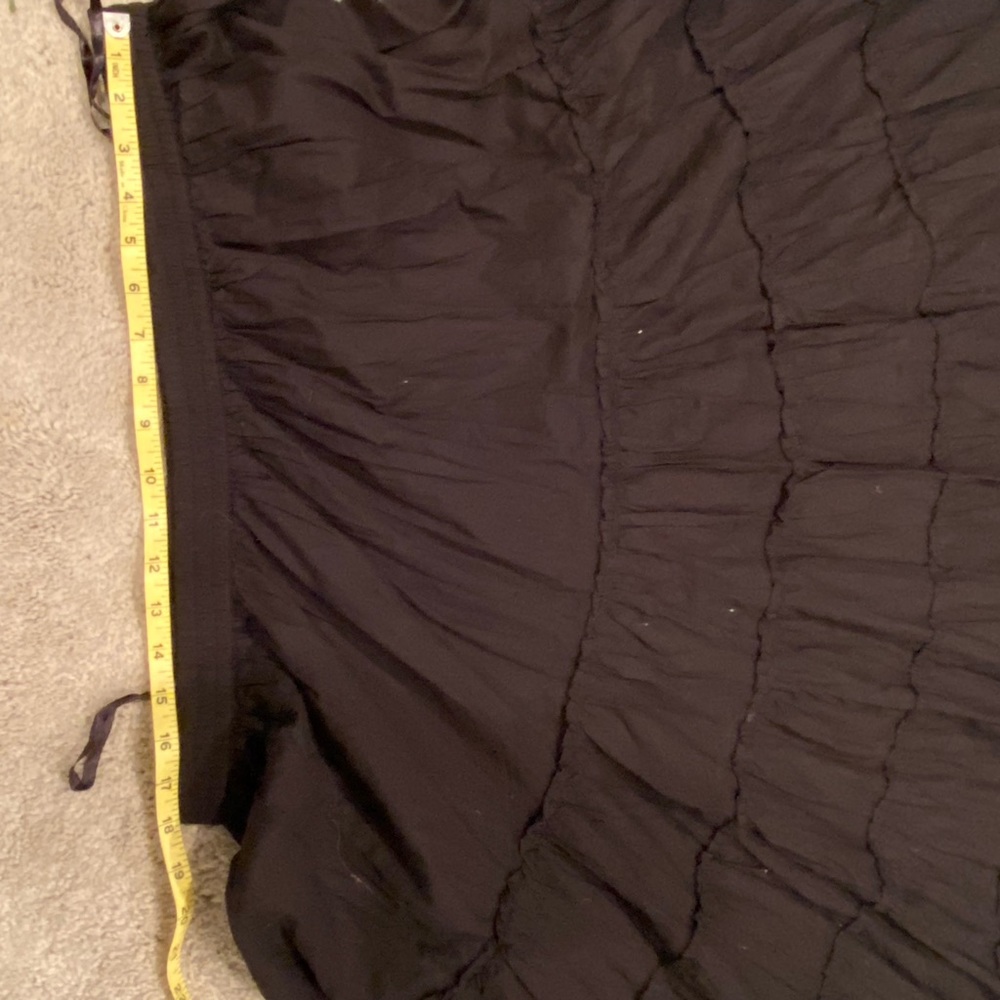 Brand new without tags large black cotton skirt from India.Measurements included